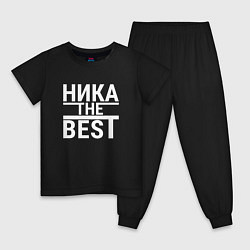 Пижама хлопковая детская НИКА THE BEST!, цвет: черный