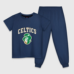 Пижама хлопковая детская NBA Celtics, цвет: тёмно-синий