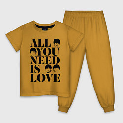 Детская пижама ALL YOU NEED IS LOVE THE BEATLES
