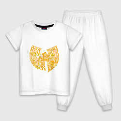 Пижама хлопковая детская Wu-Tang - 30 Years, цвет: белый