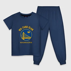 Пижама хлопковая детская Wu - Warriors, цвет: тёмно-синий
