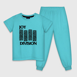 Пижама хлопковая детская Joy Division - rock, цвет: бирюзовый