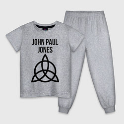 Пижама хлопковая детская John Paul Jones - Led Zeppelin - legend, цвет: меланж