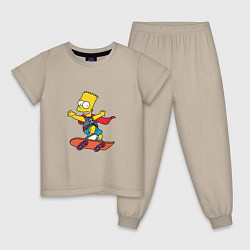 Детская пижама Барт Симпсон на скейте