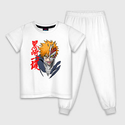 Пижама хлопковая детская Облик пустого - Ичиго куросаки, цвет: белый