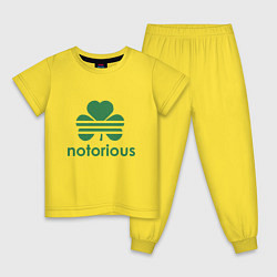 Пижама хлопковая детская Notorious - Ireland, цвет: желтый