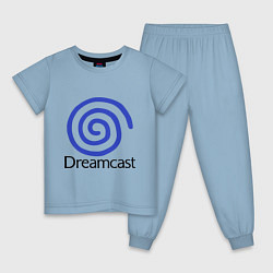 Пижама хлопковая детская Sega dreamcast, цвет: мягкое небо