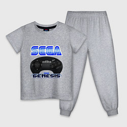 Пижама хлопковая детская Sega genesis joystick, цвет: меланж