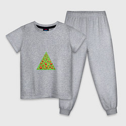 Детская пижама Треугольная ёлочка