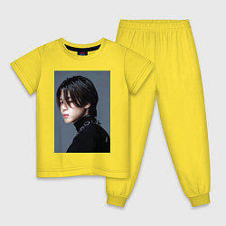 Пижама хлопковая детская Dark side Jimin, цвет: желтый