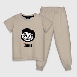 Пижама хлопковая детская Che Shire, цвет: миндальный