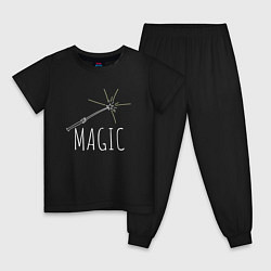 Детская пижама Magic надпись и волшебная палка