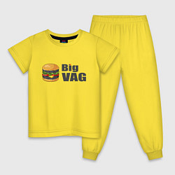 Пижама хлопковая детская Big VAGodroch, цвет: желтый