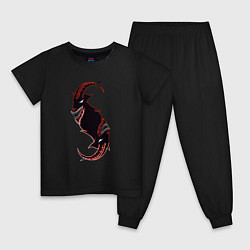 Пижама хлопковая детская S Slipknot, цвет: черный