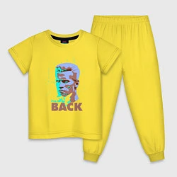 Пижама хлопковая детская Terminator art, цвет: желтый