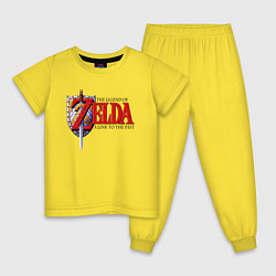 Пижама хлопковая детская The Legend of Zelda game, цвет: желтый