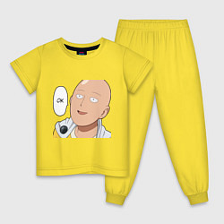Пижама хлопковая детская Saitama - Okey, цвет: желтый
