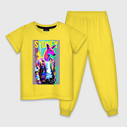 Пижама хлопковая детская Kangaroo fashionista - Sydney - Australia, цвет: желтый