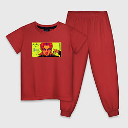 Пижама хлопковая детская Хван Хён Джин - Stray Kids, цвет: красный