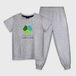 Пижама хлопковая детская Tricell Inc, цвет: меланж