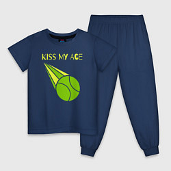 Пижама хлопковая детская Tennis ace, цвет: тёмно-синий