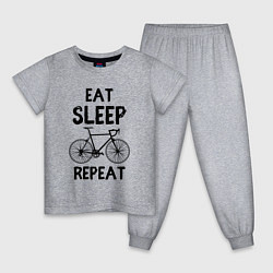 Детская пижама Eat sleep bike repeat