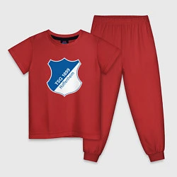 Пижама хлопковая детская Hoffenheim fc germany, цвет: красный