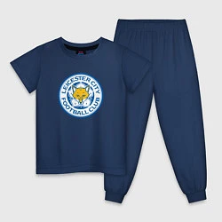 Пижама хлопковая детская Leicester city fc, цвет: тёмно-синий