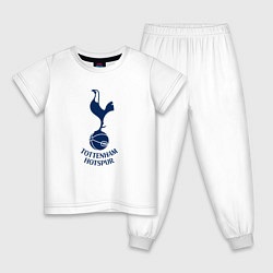 Пижама хлопковая детская Tottenham Hotspur fc sport, цвет: белый