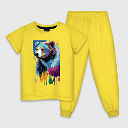 Детская пижама Color bear - painting - neural network