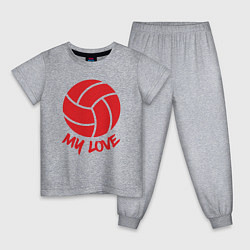 Детская пижама Volleyball my love