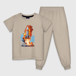 Детская пижама Пуск ракеты