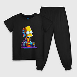 Детская пижама Bart is an avid gamer