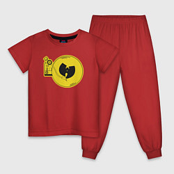 Пижама хлопковая детская Wu-Tang music, цвет: красный