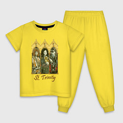 Пижама хлопковая детская St trinity, цвет: желтый