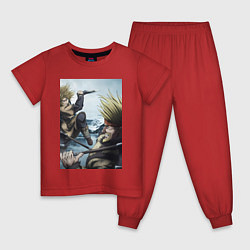 Пижама хлопковая детская Сага о Винланде Торфинн Торкель, цвет: красный