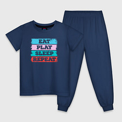 Детская пижама Eat play sleep repeat