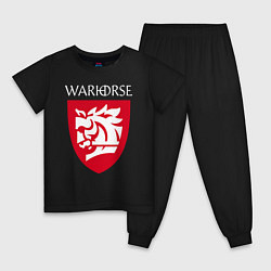 Детская пижама Warhorse logo