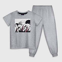 Пижама хлопковая детская Магия и мускулы Ланс Краун, цвет: меланж