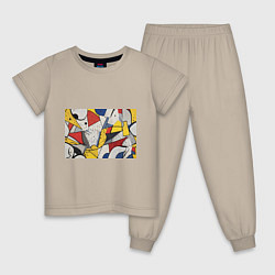 Детская пижама Поп-арт яркая абстракция