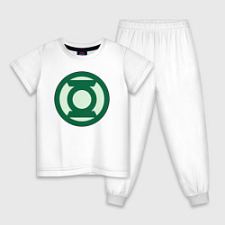 Детская пижама Green lantern logo