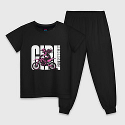 Детская пижама Girl motocross