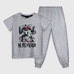 Пижама хлопковая детская We are Venom - Rick, цвет: меланж