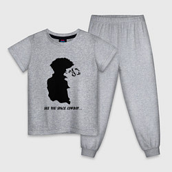 Пижама хлопковая детская Ковбой Бибоп Спайк Шпигель Аниме, цвет: меланж