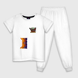 Пижама хлопковая детская Doom персонаж из игры, цвет: белый