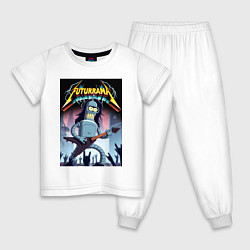 Детская пижама Рок гитарист Бендер из группы Футурама