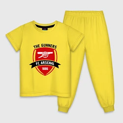 Пижама хлопковая детская FC Arsenal: The Gunners, цвет: желтый