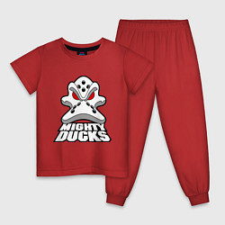 Пижама хлопковая детская HC Anaheim Ducks, цвет: красный