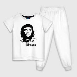 Пижама хлопковая детская Эрнесто Че Гевара, цвет: белый