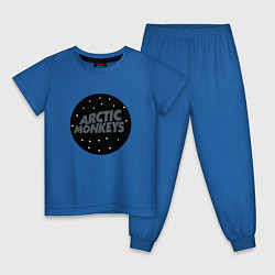 Пижама хлопковая детская Arctic Monkeys: Black цвета синий — фото 1